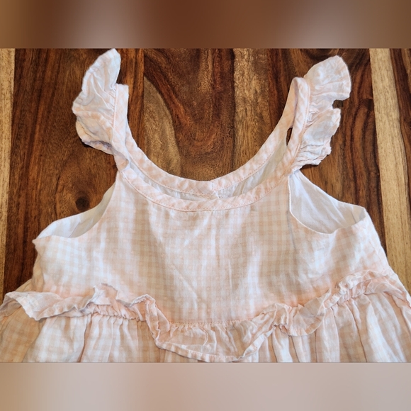 GAP Kids Casual Dress - Light Pink And White Gingham - Picture 3 of 5